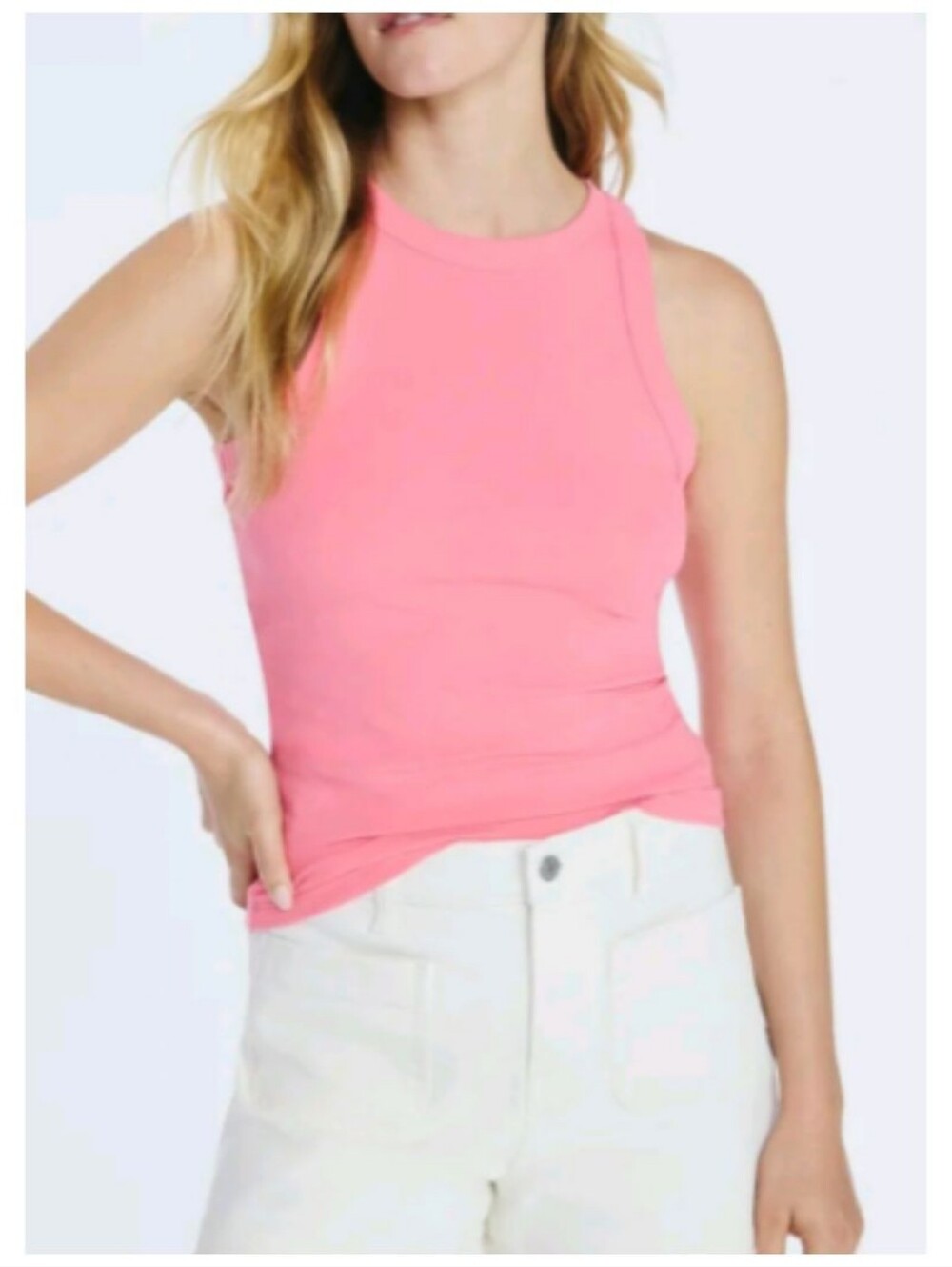 Free Assembly Cutaway Tank Top